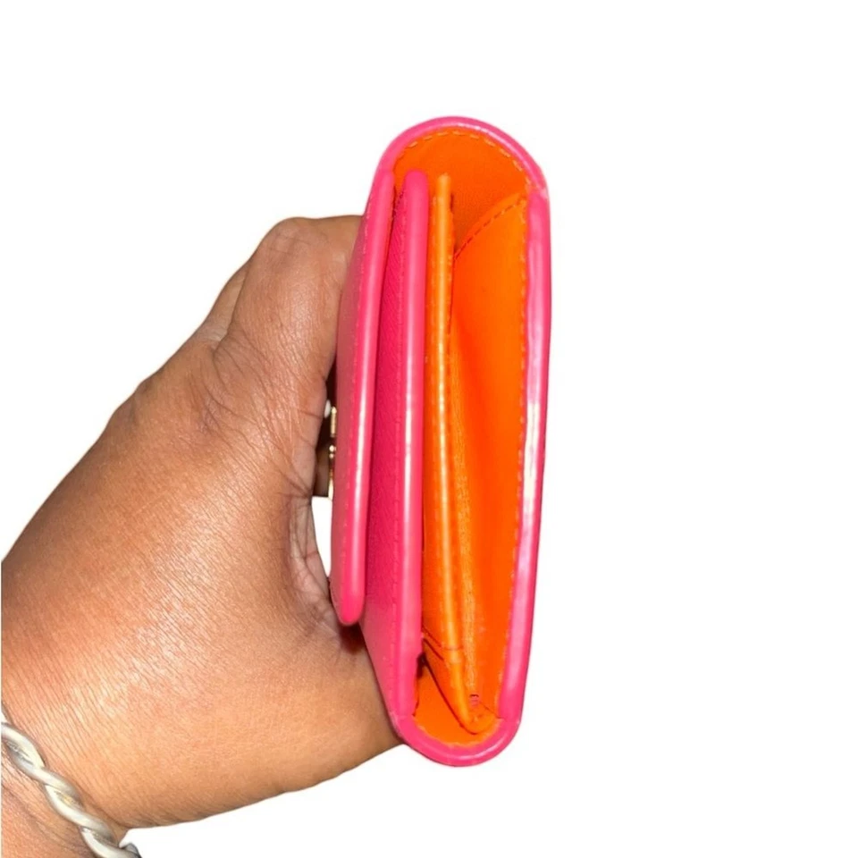 MCM Pink Trifold Wallet - Image 3 of 4