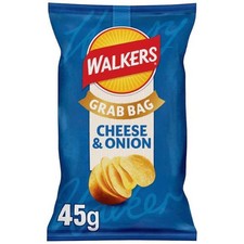 Walkers Cheese & Onion Grab Bag 45g x 32 Pack