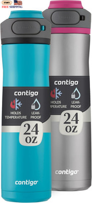 Cortland Chill 2.0 24Oz Insulated Water Bottle 2 Pack Travel Ready! FREE SHIPP