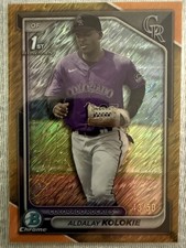 2024 Bowman Chrome Aldalay Kolokie #BCP-173 Gold Shimmer Refractor /50 (RC)