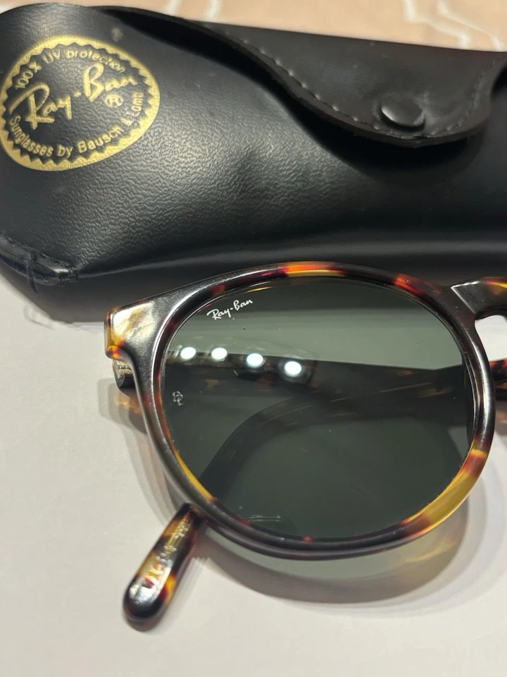 雷朋 B&L 复古蜂蜜龟风格 2 W1594 年带盒 — 第 2/4 张图片