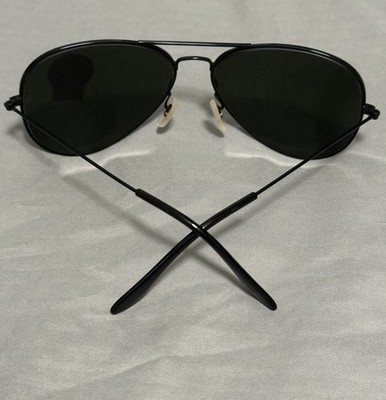 Ray-Ban Aviator RB3026 Silver Mirrored Lenses Sunglasses Black