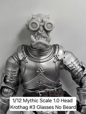 3d Printed 1.0  Headsculpt For Mythic Legions 1 12 figure -  KROTHAG ORC HEAD 3