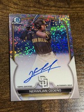 NERWILIAN CEDENO 2023 Bowman #CPA-NC 1st Speckle Refractor Auto /299