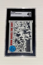 1970 Topps Baseball Card #197 Ryan Saves The Day SGC 4 VG EX, NL Playoff Game #3