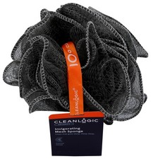 Clean Logic Purifying Charcoal Mesh Bath Sponge 6 Pack