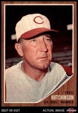 1962 Topps #172 Fred Hutchinson Normal Tint Reds COMMON VARIATION 7.5 - NM+