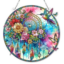 Dreamcatcher Hanging Diamond Art Suncatcher K...