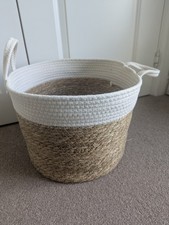 Storage / Blanket Basket Natural / Cream Rope