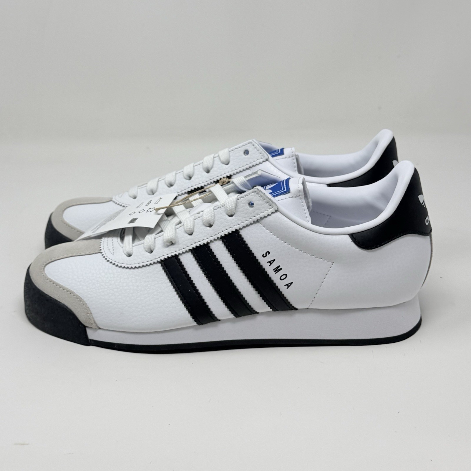 Adidas Samoa Originals Sneakers Mens 9.5 White Black Leather Classic Shoes image 3