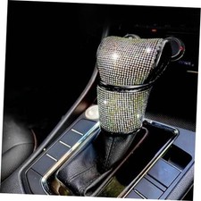 Bling Rhinestone Auto Gear Shift Knob Cover Sparkly Crystal Gear Stick Colorful