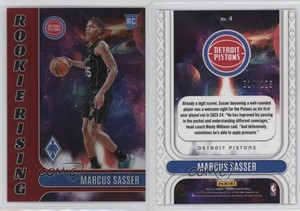 2023-24 Panini Phoenix Rookie Rising Red /125 Marcus Sasser #4 RC