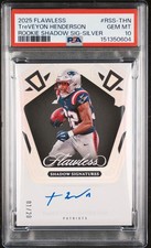 2025 PANINI FLAWLESS ROOKIE SHADOW SIGNATURES TREVEYON HENDERSON 1/20 PSA 10