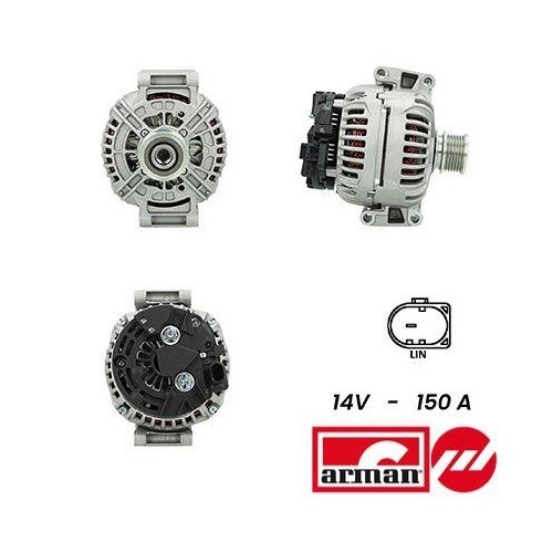 Alternateur Sidat A12BH0947AS à haute efficacité électrique 150A