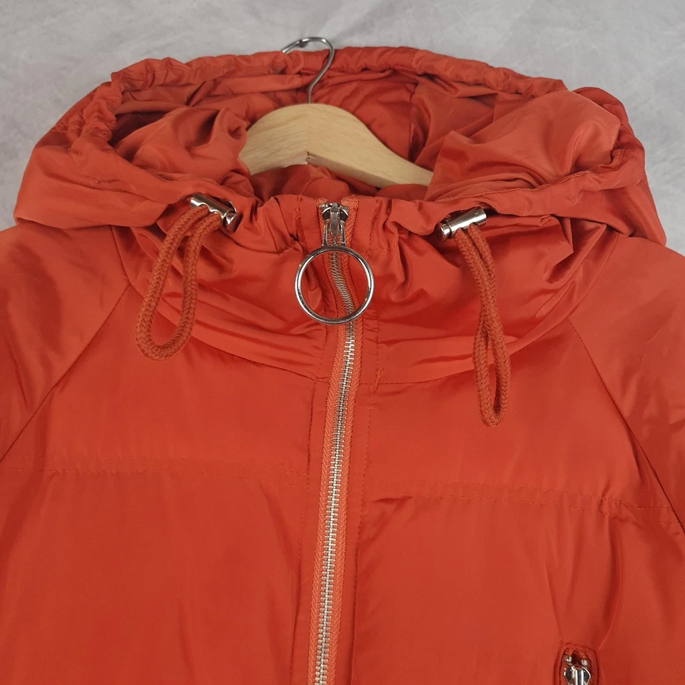 Free People Puffer Coat Womens XS Hooded Long Raglan Quilted Jacket - Image 2 of 4