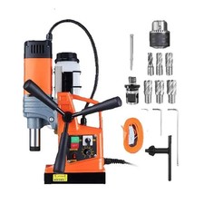 SucceBuy Magnetic Drill Press 1300W/1400W, 40mm/50mm Boring, 810 RPM Tool