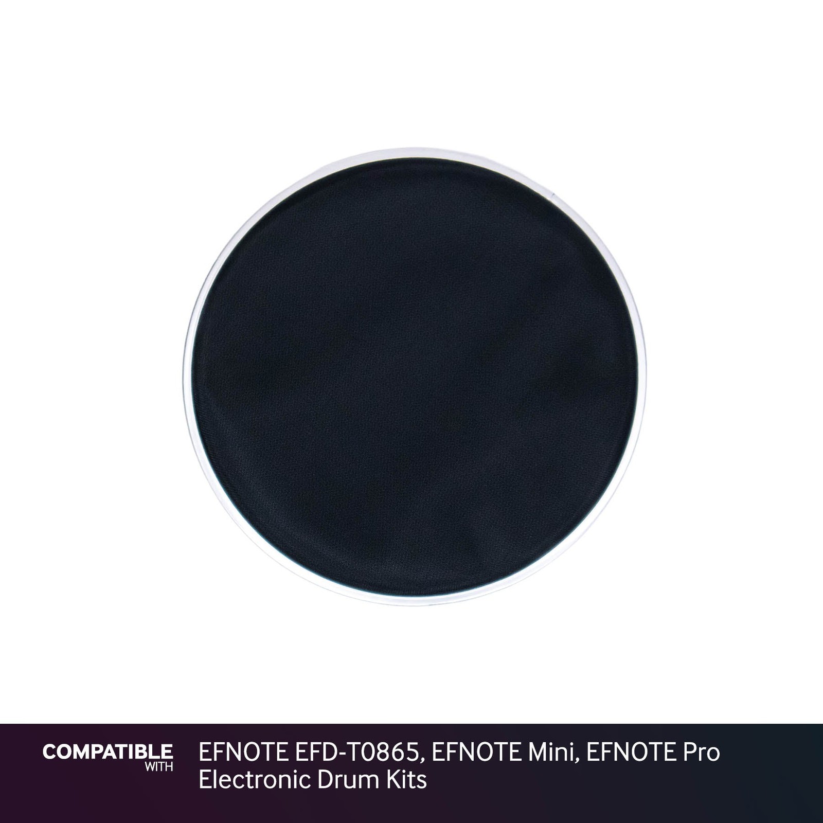 Black 8" Mesh Drum Head for EFNOTE EFD-T0865, EFNOTE Mini, EFNOTE Pro Electronic