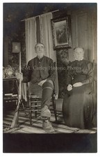 1910s Americana Couple w/ Long Rifle & PIP RPPC Photo