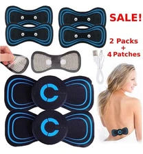 Pulse Tens Unit EMS Massager Back Full Body Muscle Stimulator Pain Relief Device