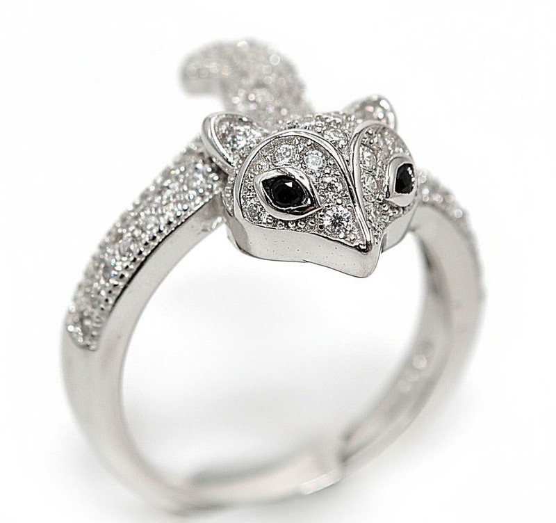 Squirrel 1CT Heat Treated Spinel 925 Sterling Silver Ring Sz 6 MM2-6