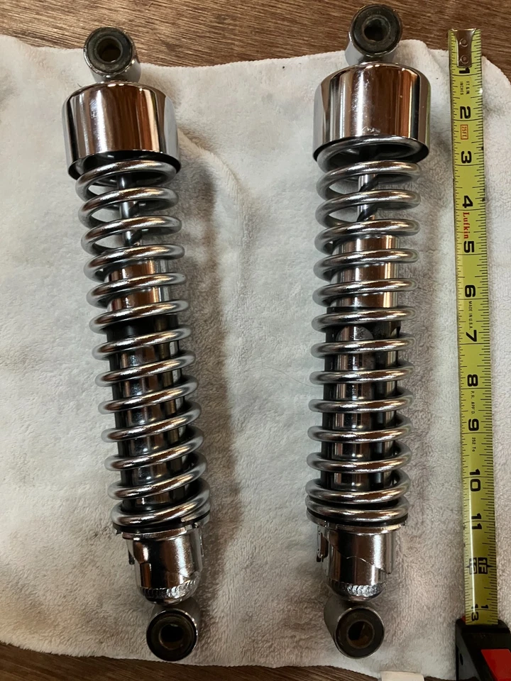 harley davidson 883 1200 sportster chrome rear shocks 12 3/4 cc - Image 4 of 4