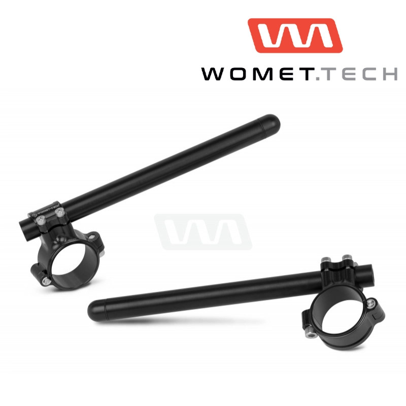 Demi guidon 41mm Womet Tech noir avec tubes interchangeables