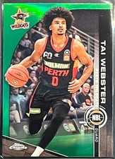 2023-24 NBL TOPPS CHROME Tai Webster GREEN PARALLEL WILDCATS Card d#98/99