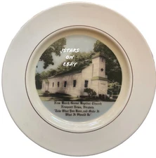 1970s NEW BEECH GROVE BAPTIST CHURCH PLATE, NEWPORT NEWS, VA, VINTAGE
