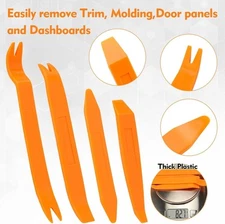 4Pcs Auto Door Clip Panel Trim Removal Tool Kits Thick Plastic Car Tools for...