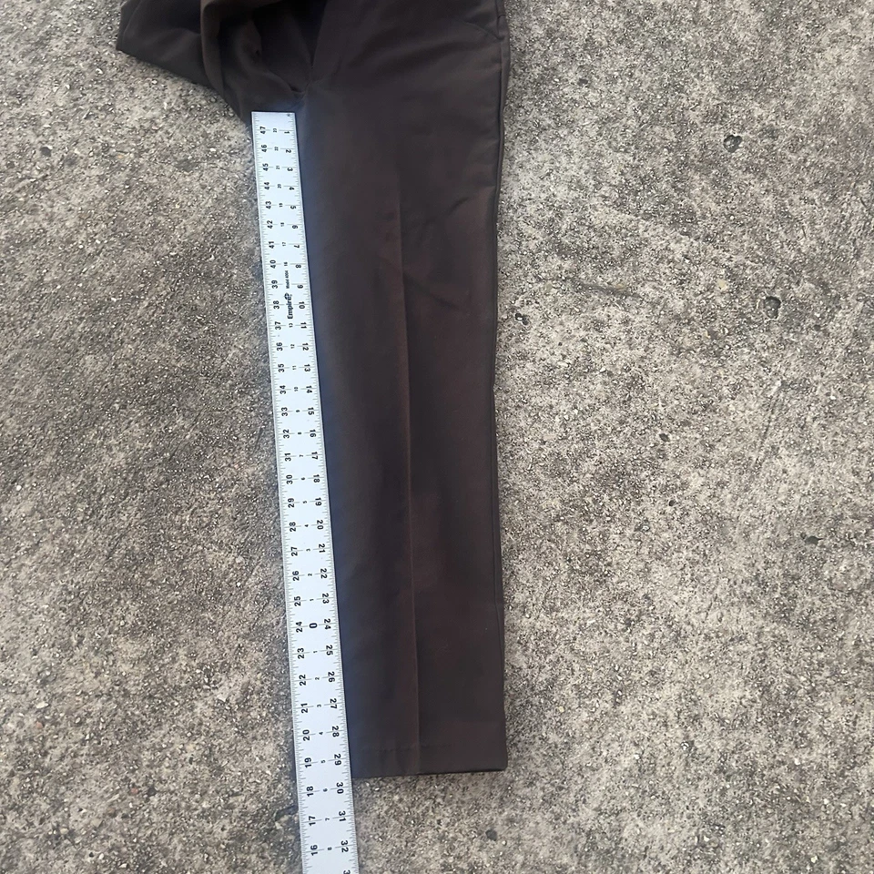 Red Kap Mens 32 Brown Pocket Flat Front Straight Leg Uniform Work Pants - Image 4 of 4