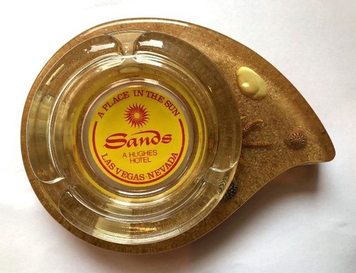 The Sand's Hotel Las Vegas Nevada Glass Casino Ashtray