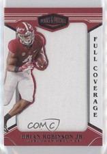 2022 Chronicles Draft Picks Plates & Full Coverage Brian Robinson Jr Patch 6ks