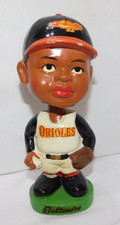 RARE 1962 Green Base Black Baseball Player Baltimore Orioles Bobble Head Nodder