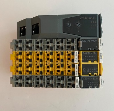 B&R Ethernet Powerlink X20BC0083 with Auxilary Modules