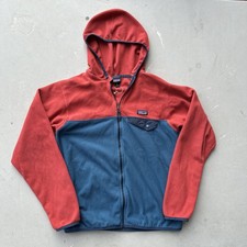 Patagonia Micro D Snap-T Fleece Jacket Kids XL 14 Blue  Orange Full Zip