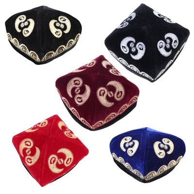 Ethnic Styles Embroidered Velvets Hat Cultural Enthusiasts Hat Unique Styles Hat