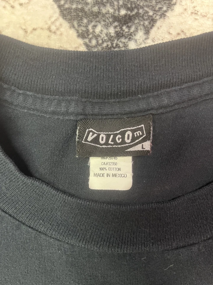 Volcom Stone Graphic T-shirt Men Large Black Short Sleeve Lg L FRANKENSTEIN - Image 4 of 4