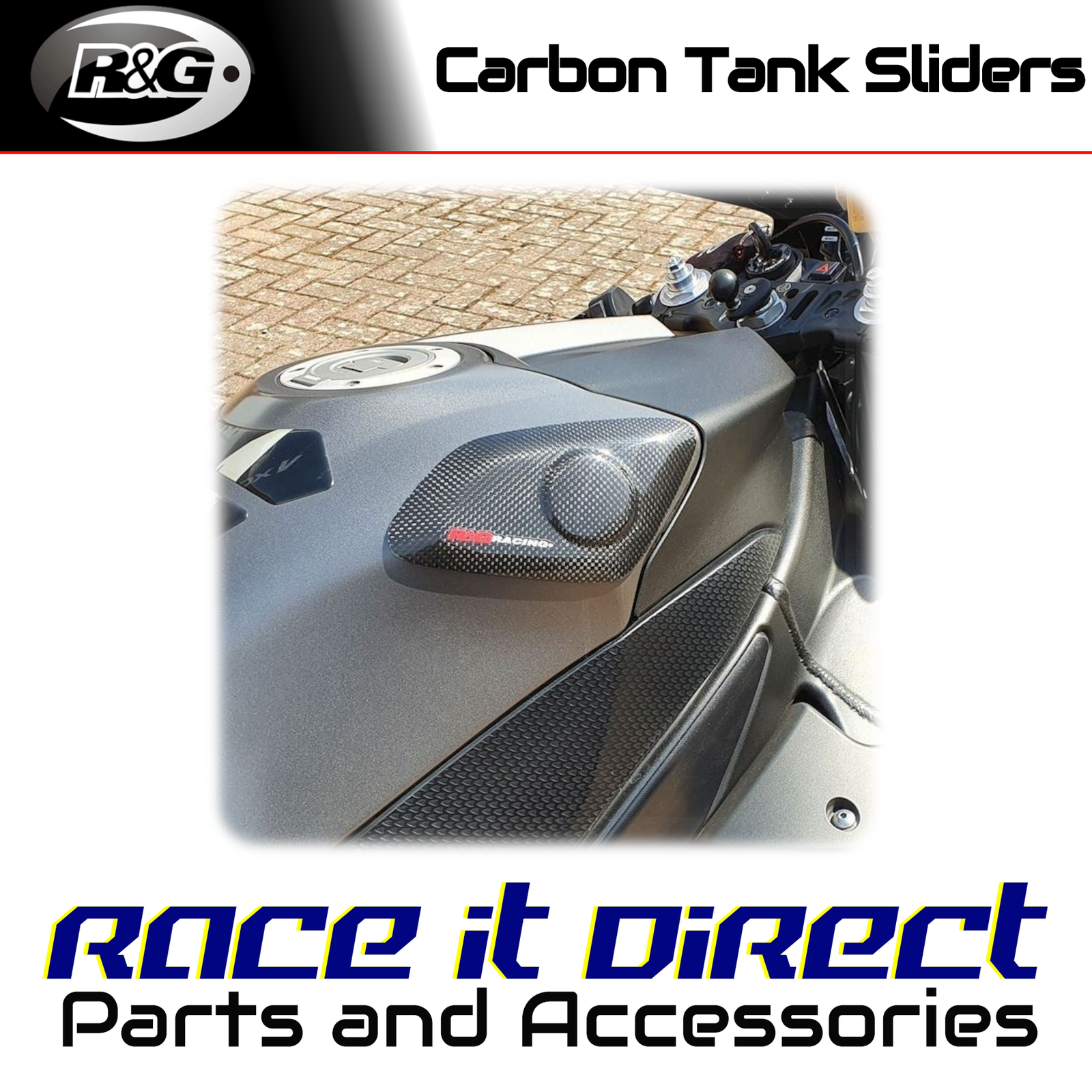 R&G - TS0006CG - Carbon Fibre Tank Sliders