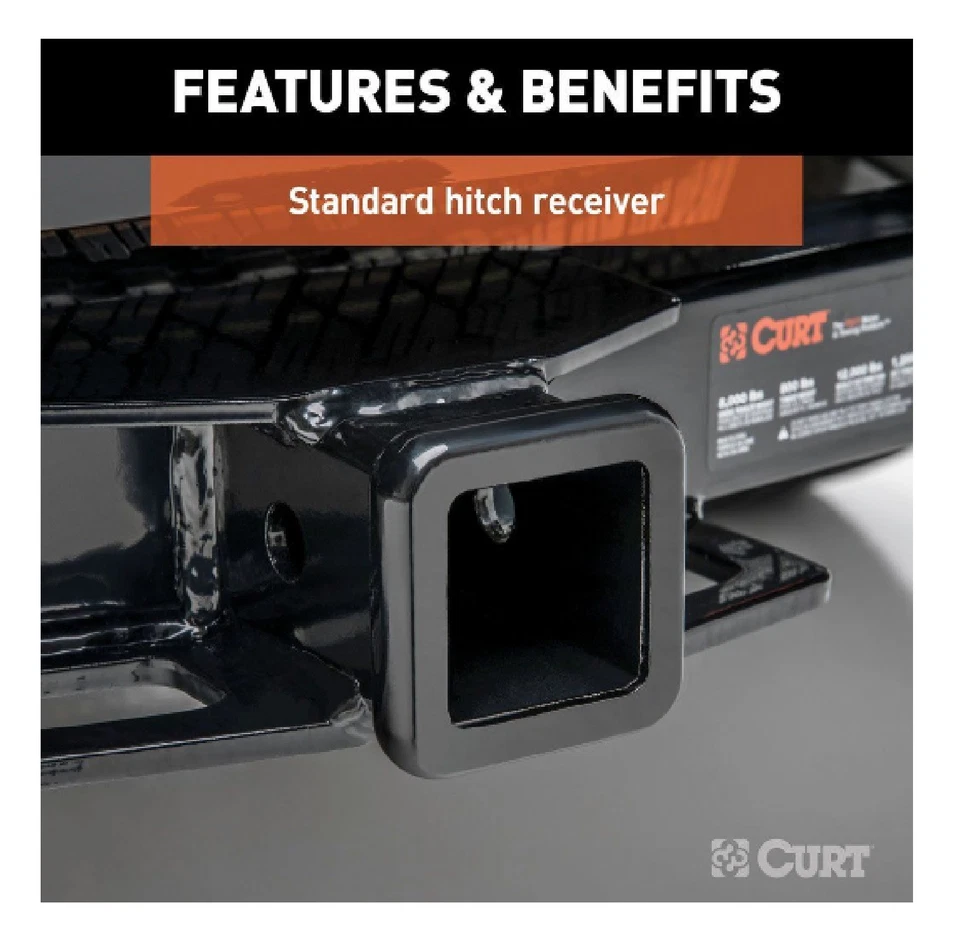 Curt Class 3 Trailer Hitch w/ 2" Receiver 13517 for Tracker Grand Vitara XL-7 - Imagem 3 de 4