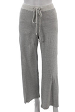 Monrow Women Sweatpants Gray Drawstring Rayon Spandex Solid Inseam 25 Size M