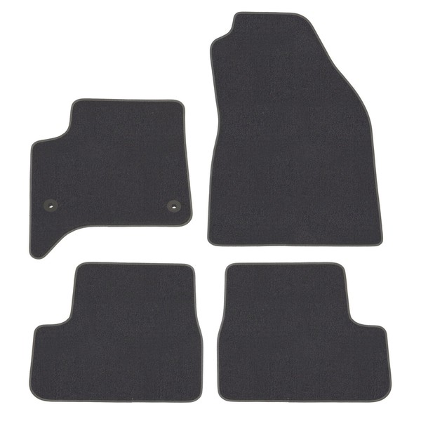 Velour FußMatten Automatten FüR Citroen C3 Hybrid Ab 2024 4-Tlg Antrazit-image