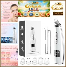 Blackhead Remover Vacuum Facial Pore Extractor 5 Suction Levels 5 Probes USB