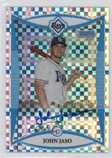2008 Bowman Chrome Prospects Prospect X-Fractor /250 John Jaso #BCP264 Auto 0b2