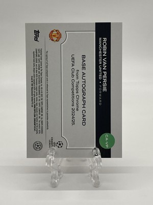 2024-25 Topps Chrome UEFA UCL Robin Van Persie Red Auto #5/5 SSP