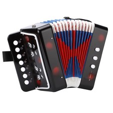 LIEKE Accordion 10 keys Button Accordion Toy for kids,Musical Instrument,Mini...