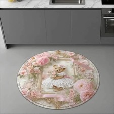 1 Flannel Floor Mat,Wedding Anniversary Celebration Theme,Sweet Day Floor Mat,B