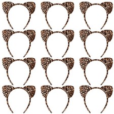 Headbands Pattern Name Cheetah 12 Pack Leopard Cat Ears Animal
