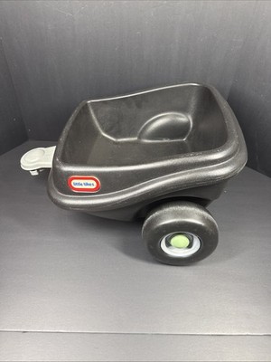 Little Tikes Princess Cozy Coupe Black Pull Behind Trailer W/Hitch Rare Color