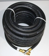 100' Breathing Air Hose 1/2" Bullard V20 for Free Air Pump Flow Through Couplers