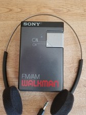 Vintage 1987 Sony SRF-19W FM/AM Walkman with Headset - Working
